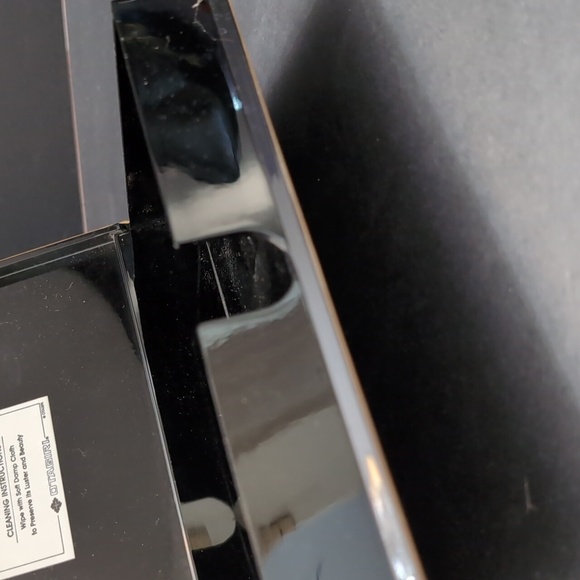 Otagiri Black Lacquered Jewelry/Trinket Box with Pink Florals. - Picture 5 of 11